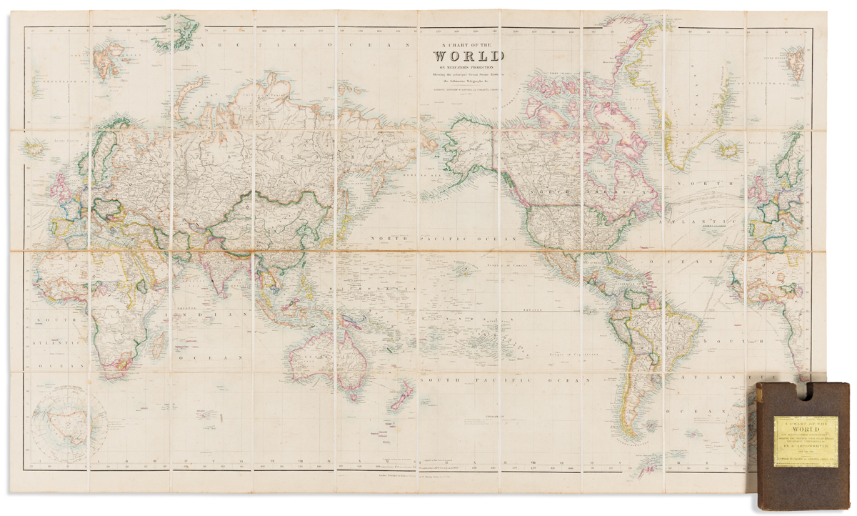 ARROWSMITH, JOHN; and EDWARD STANFORD. A Chart of the World on Mercators Projection